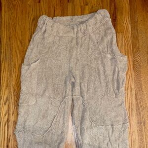 Tan Wide Leg Pants with Relaxed Fit